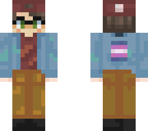 trans boy with jean jacket