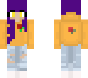 cute purple hair girl