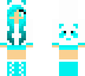 light blue panda