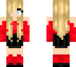 blonde with red