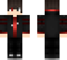 red and black hoodie boy