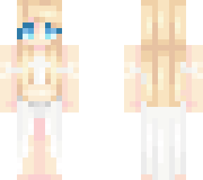 white gown