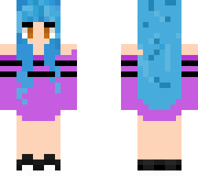 blu haired cutie