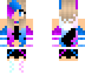 purple and blue wolf girl (changed)