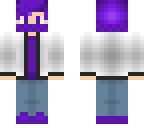 purple hair boy