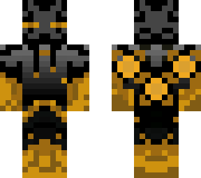 orange teenage enderman skin