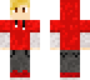 blonde red hoodie