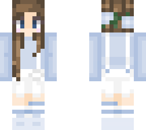 blue brunette