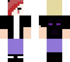 enderman half red hair new one