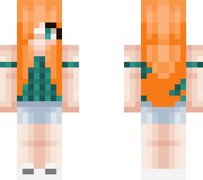 ginger wearing flannel spaghetti strap