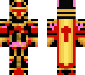 pink gold knight