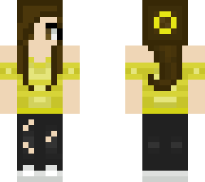 yellow tee girl