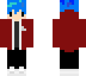 blue hair skycade hoodie