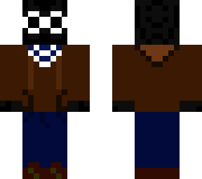 casual clothing except the glasses