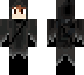 cloaked male