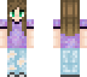girl with purple t-shirt