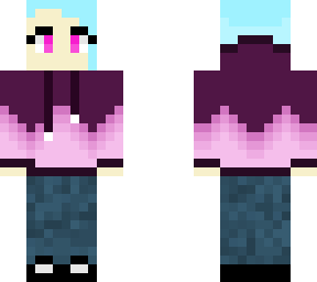 hoodie girl with headphones