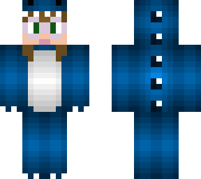 blue dino girl