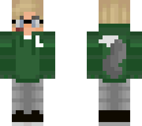 blond boy with green hoodie (me)