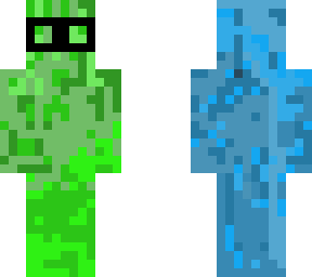 multi colored slime (with glasses)