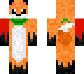kawaii fox with a metallic arm