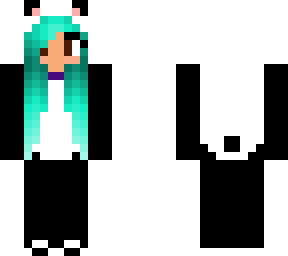 panda girl blue