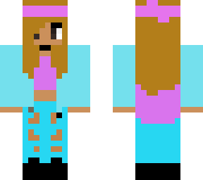 purple and blue girl