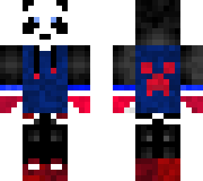 red blue panda
