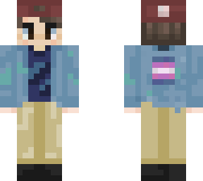 trans boy with jean jacket(recolored)