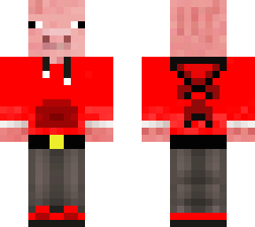 red hooded pig