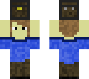 girl/boy holding/carrying a chest