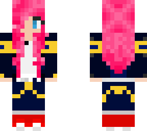 pink haired girl