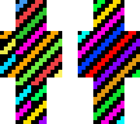 rainbow stripe glitch