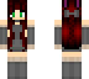 red haired bunny fake fur dress