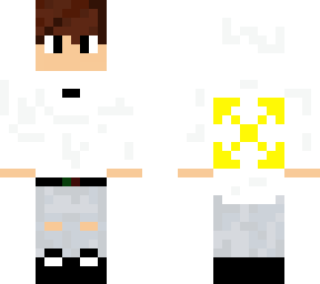 white and yellow off white hoodie