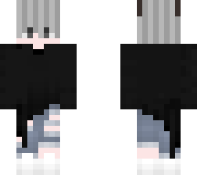 grey haired boy