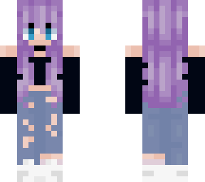 purple hair girl