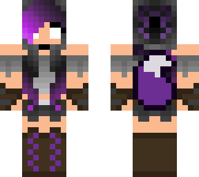 purple wolfgirl