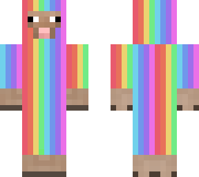rainbow sheep with chin check