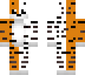 white and normal tiger