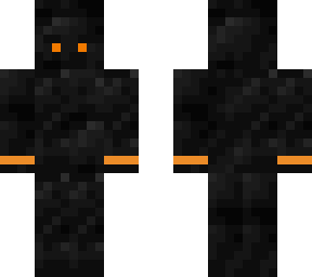 black and orange