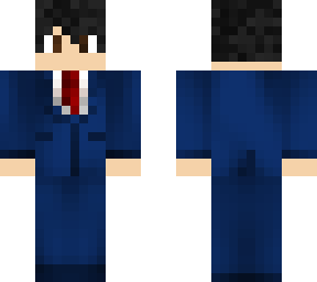 blue suit