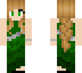 elf, female, green dress