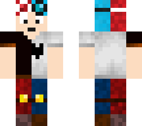half dan half oposite colored dan
