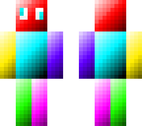 trippy rainbow chrome man