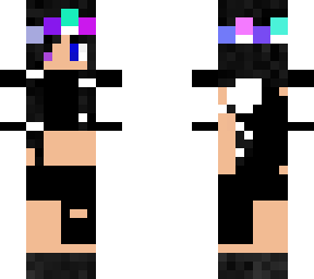 black, white, and rainbow