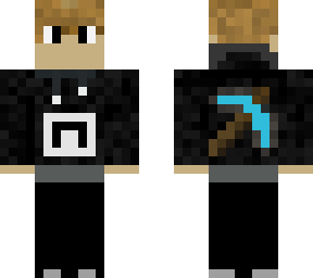 diamond pickaxe black hoodie