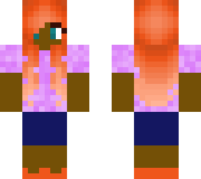 girl with tangerine hair