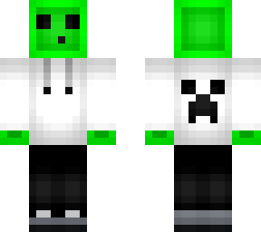 Green Creeper Slime Kid Minecraft Skin