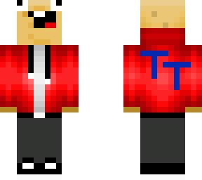 potato man in hoodie red
